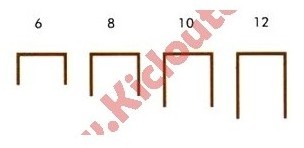 Agrafes STCR5019 - 8 mm - Boite de 5000