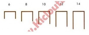 Agrafes T 50 - 10 mm - Boite de 5000
