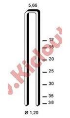 Agrafes 90 - 38mm Galva - Boite de 5000 Agrafes 90 - 38mm Galva -