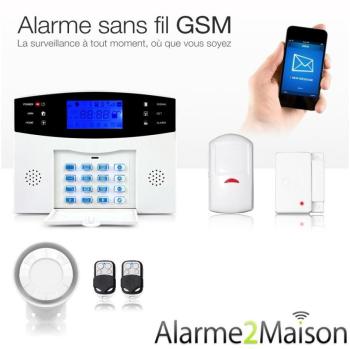 Alarme Maison Sans fil GSM 1-2 Pièces Alarme Maison Sans fil GSM