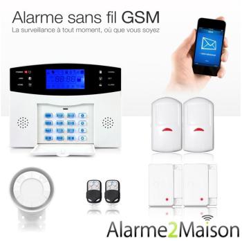 Alarme Maison Sans fil GSM 2-3 Pièces Alarme Maison Sans fil GSM