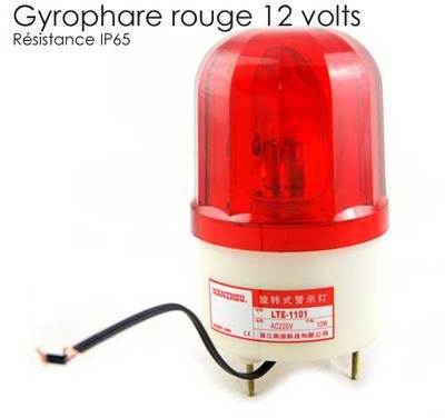 Gyrophare rouge 12v, Gyrophare alarme