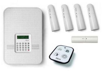Kit alarme 4-5 pièces NICE Sans Fil RTC-GSM