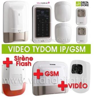 Pack Alarme Radio TYXAL Plus sirène Pack Tydom Vidéo Pack Alarme Radio TYXAL Plus