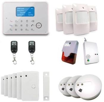 Alarme maison sans-fil et filaire transmetteur GSM Alarme maison sans-fil et