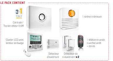 Pack alarme Protexiom Ultimate GSM Somfy
