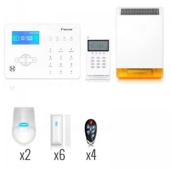 Alarme Maison sans fil Focus GSM RTC 5 - 6 Pièces Alarme Maison sans fil Focus