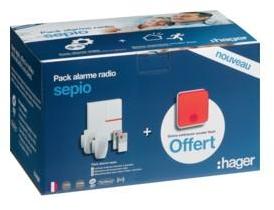 PACK SECURITE ALARME SEPIO HAGER RLP304SIR