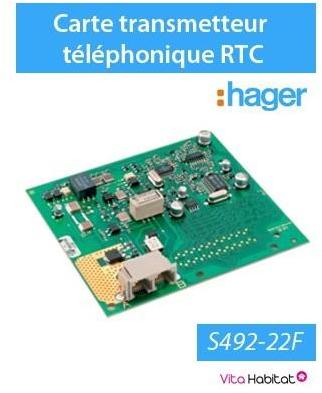 Carte transmetteur téléphonique LS, RTC - Hager lo