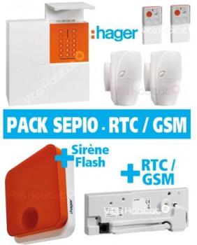 Pack Alarme Radio SEPIO avec Transmetteur RTC / GS