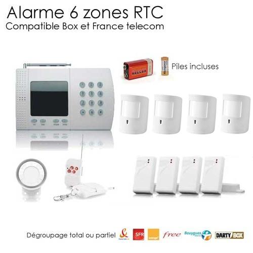 Alarme maison avec animaux, 6 Zones XL