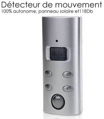 Détecteur de mouvement et ALARME AUTONOME