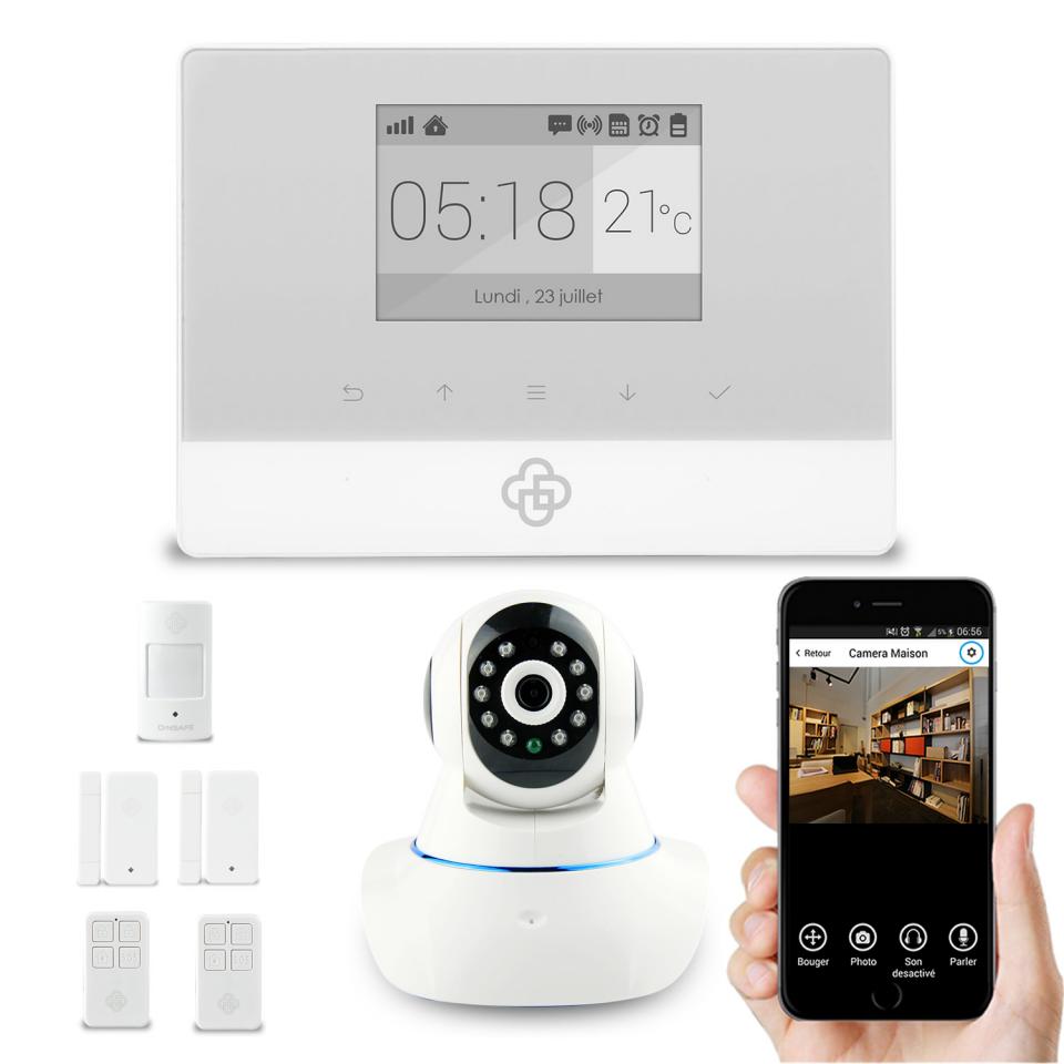 Kit alarme maison sans fil APPure et caméra ip