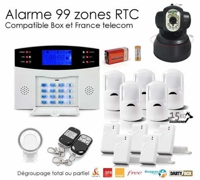 ALARME Animal sans fil de 99 zones XXL et caméra I