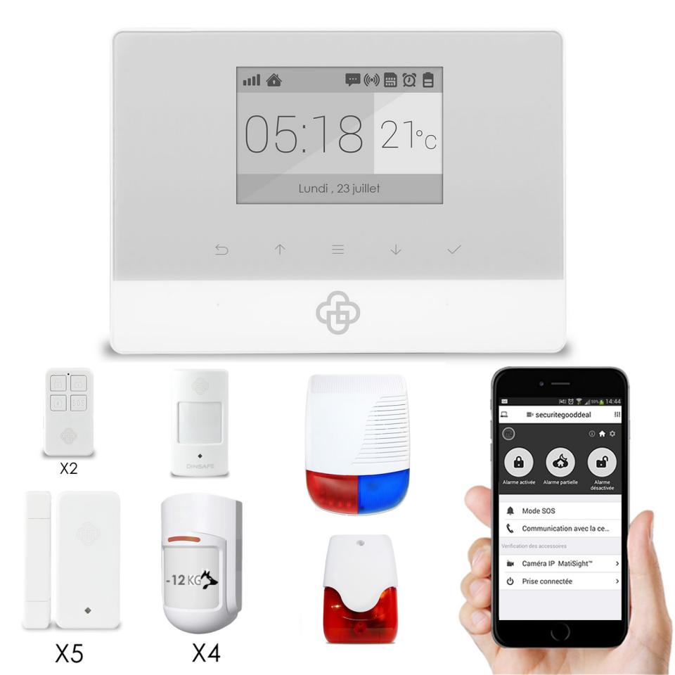 Kit alarme maison sans fil GSM APPure