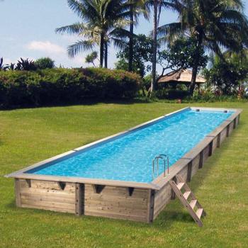 Piscine Linéa 350 x 1550 cm - H155 cm Liner Bleu