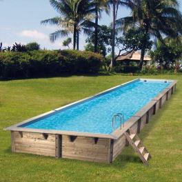 Piscine Linéa 350 x 1550 cm - H155 cm Liner Beige