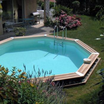 Piscine Océa 580 - Ø580 cm H130 cm Liner Bleu
