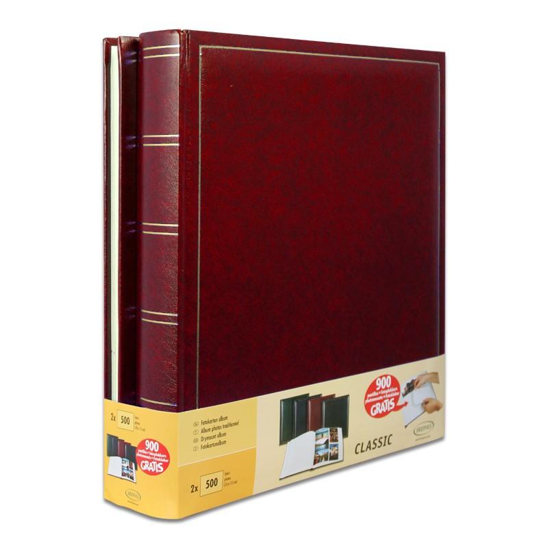 Lot de 2 albums traditionnels jumbo 100 pages pour