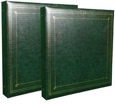 Lot de 2 classeurs Marine à pochettes pour 400 pho