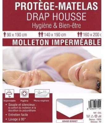 Protège matelas imperméable respirant 70x190 Protège matelas imperméable