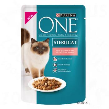 Purina One chat stérilisé Sterilised 6x85g dinde,