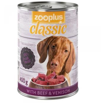 Zooplus Classic gibier b uf pour chien - 6 x 400 g Zooplus Classic gibier b uf