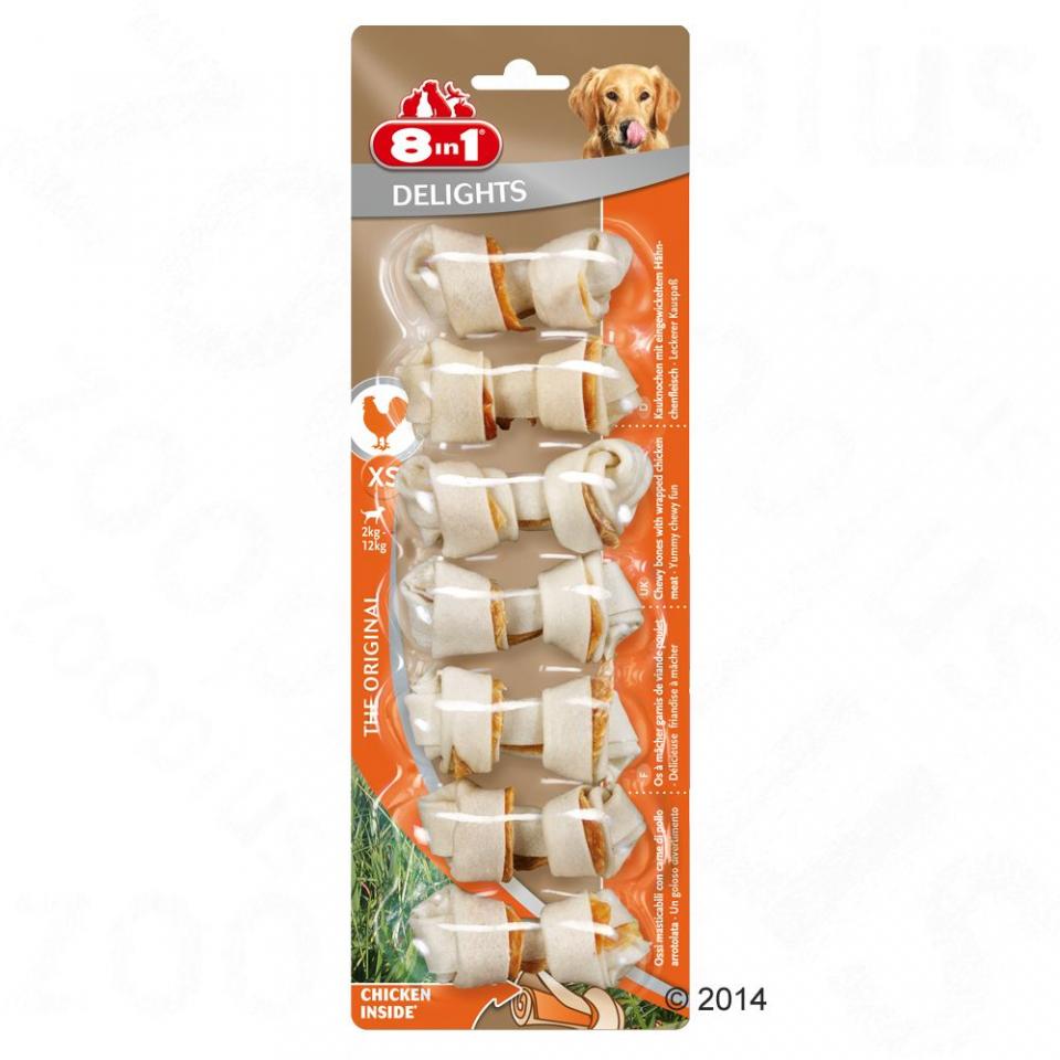 8in1 Delights, poulet, os à mâcher pour chien - ta