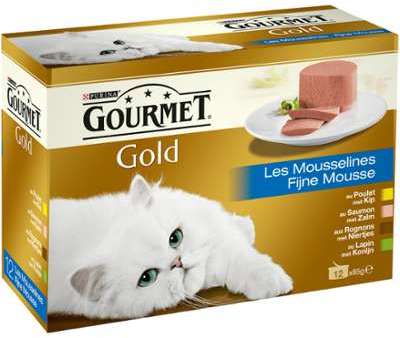 Pâtée pour chats Gold les Mousselines Gourmet - les Pâtée pour chats Gold les