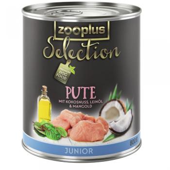 Zooplus Selection Junior dinde pour chien - 24 x 4