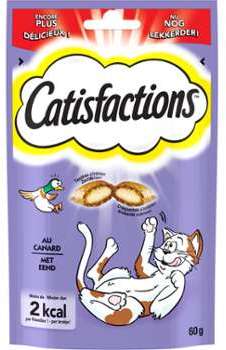 Friandises pour chat au canard Catisfactions Friandises pour chat au canard