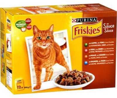 Pâtée pour chat bouchées viande poisson Friskies - Pâtée pour chat bouchées viande