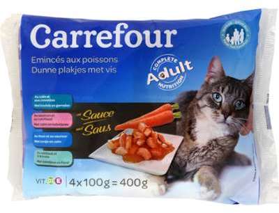 Pâtée pour chats Adult émincés aux poissons en sauce Pâtée pour chats Adult émincés