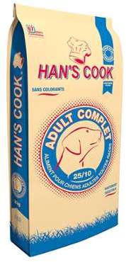 Croquettes Chien - Hans Cook Complet 25/10 toutes