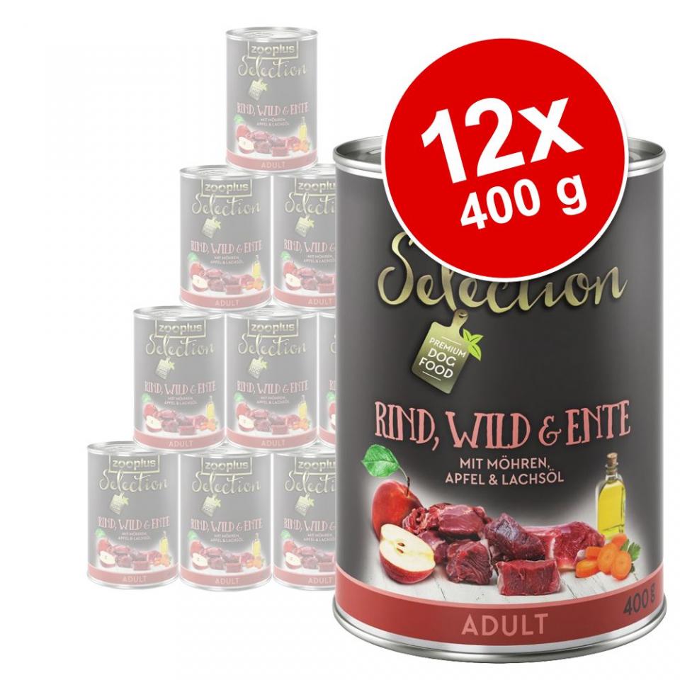 Lot zooplus Selection 12 x 400 g pour chien - Juni