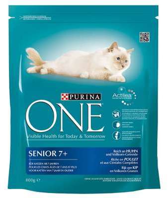 Purina One Senior 7+, poulet - lot % : 6 x 800 g