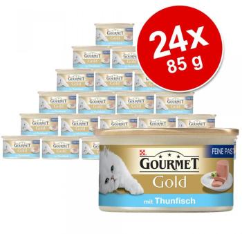 Lot Gourmet Gold Les Mousselines 24 x 85 g pour ch