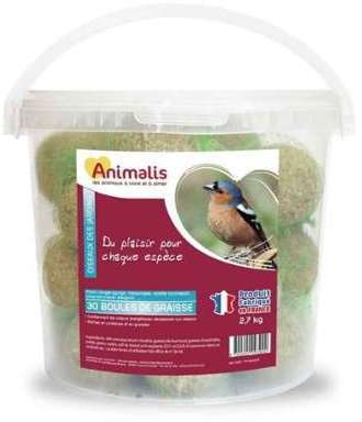 Animalis - Boules de Graisse pour Oiseaux des Jardins Animalis - Boules de Graisse
