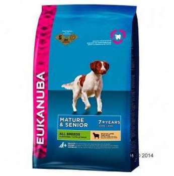 Eukanuba Mature & Senior agneau, riz - 12 kg