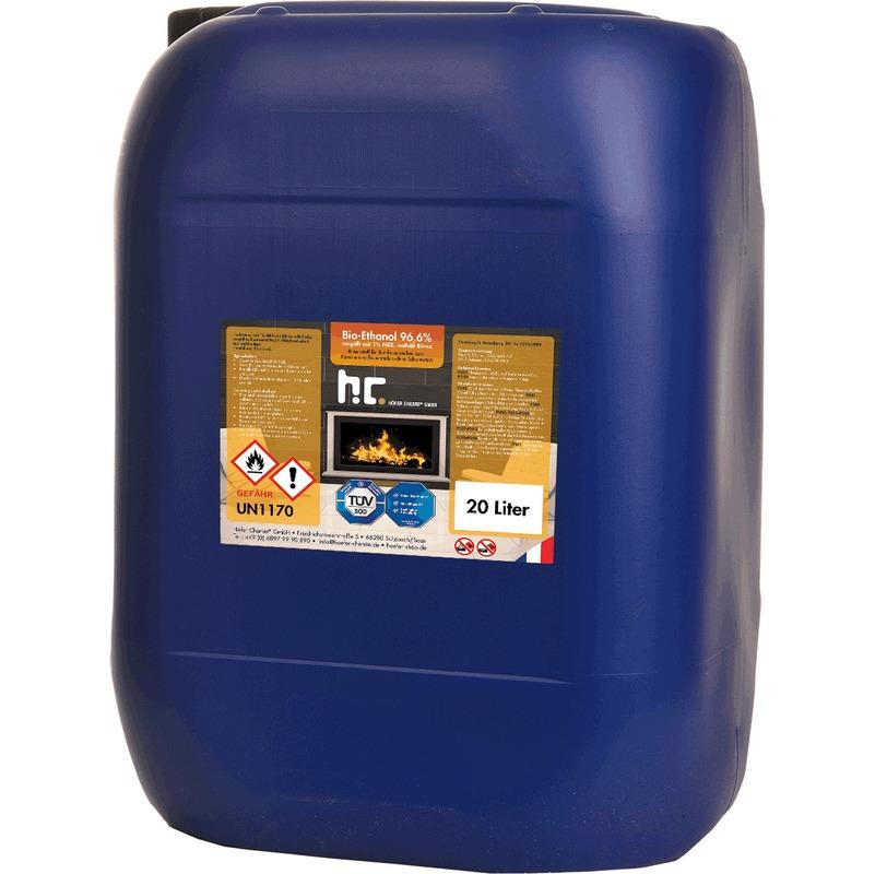 Bioéthanol à 96,6 % dénaturé 4 x 20 L - HöFER CHEM