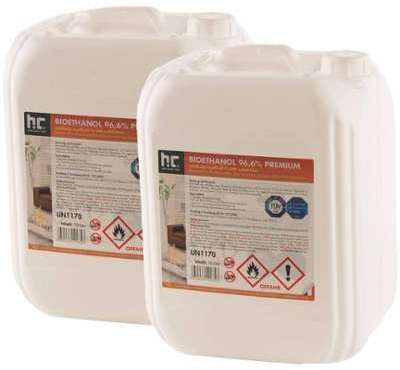 Bioéthanol à 96,6% dénaturé 12 x 10 L - HöFER CHEM