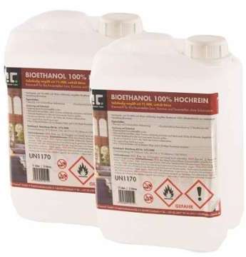 Bioéthanol à 100% dénaturé 2 x 3 L - HöFER CHEMIE