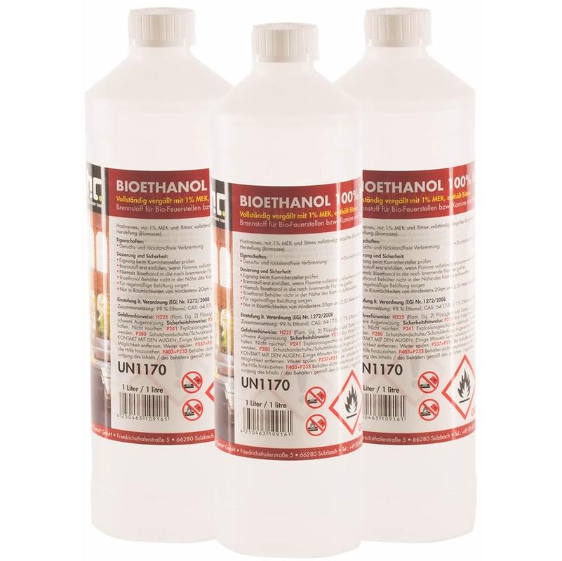 Bioéthanol à 100% dénaturé 60 x 1 L - HöFER CHEMIE