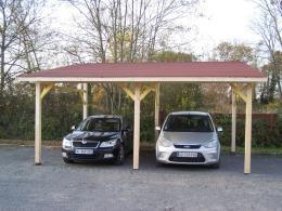HABRITA - Carport double monopente avec couverture