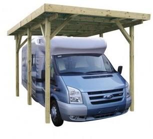 Carport en bois pour camping car - 3.40 x 7.60 m -