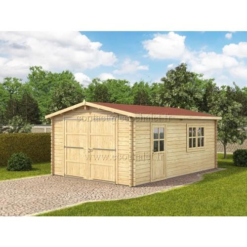 Garage en bois de 44mm - 24m²