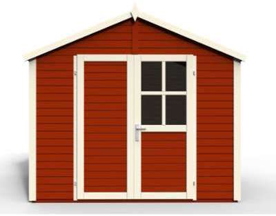 Abri de jardin en bois Sonderborg 3 Rouge - 5 82 m Abri de jardin en bois Sonderborg