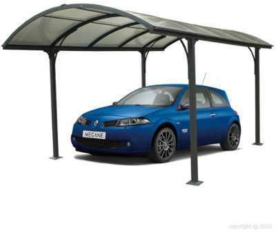 Carport en aluminium abri voiture 3x4 85m Carport en aluminium abri