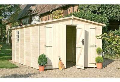 Garage en bois 3m x 5m- ALBATROS - 15m² - CHALET &