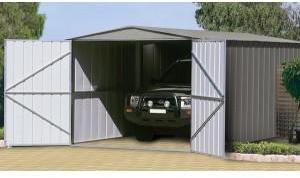 Garage métal TRECO 10x19 Zincalume (3,07 x 5.88 x